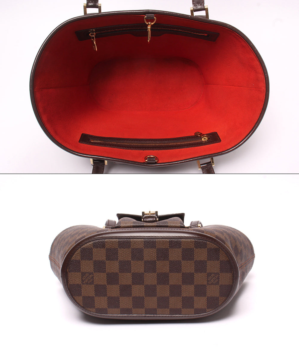 LOUIS VUITTON トートバッグ ショルダーバッグ 肩掛け マノスクPM ダミエ エベヌ N51121 レディース ルイ・ヴィトン
