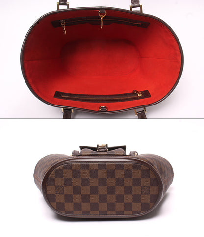 LOUIS VUITTON トートバッグ ショルダーバッグ 肩掛け マノスクPM ダミエ エベヌ N51121 レディース ルイ・ヴィトン