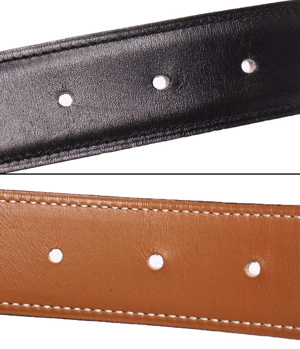 HERMES ベルト エブリンバックル リバーシブルベルト65 シルバー金具