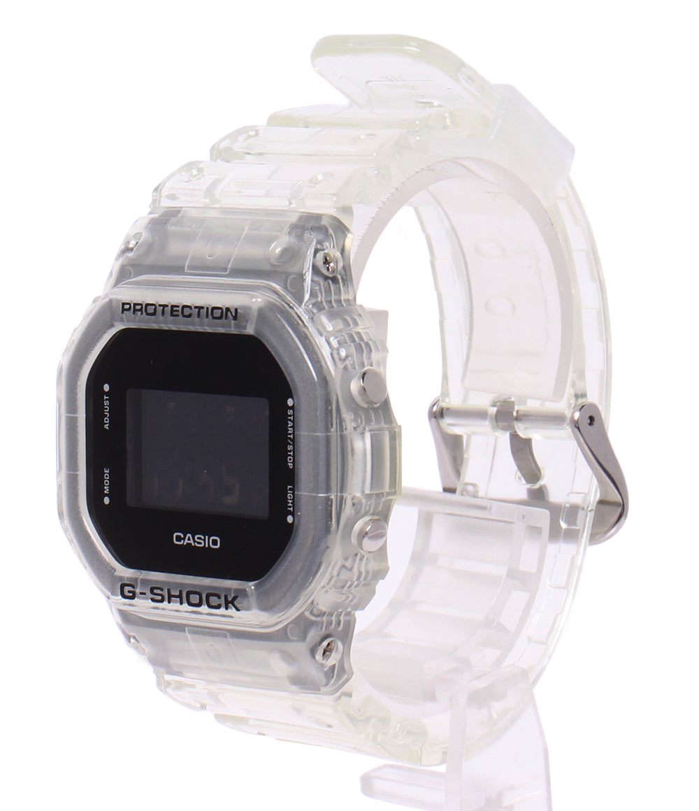 美品 CASIO 腕時計 スケルトン クオーツ ブラック DW-5600SKE メンズ カシオ