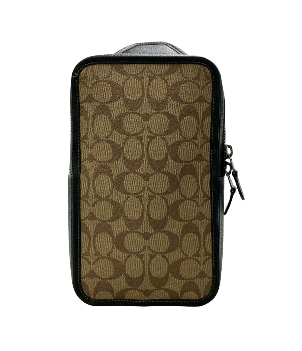 美品 COACH ボディバッグ シグネチャー C9865 メンズ コーチ