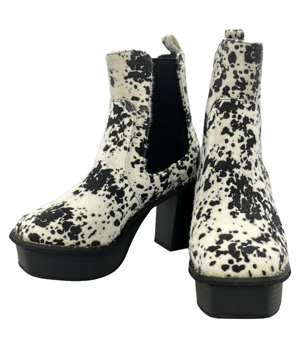 ページボーイ サイドゴアブーツ チャンキーヒール レディース SIZE S PAGEBOY