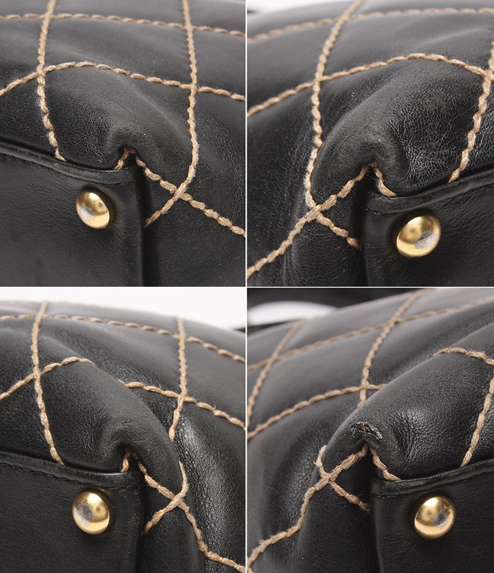 CHANEL トートバッグ ゴールド金具 7番台 ワイルドステッチ ココマーク A18126 レディース シャネル