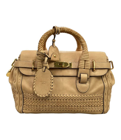 GUCCI ハンドバッグ ウーブンウェブ レザー 263945 486628 レディース グッチ