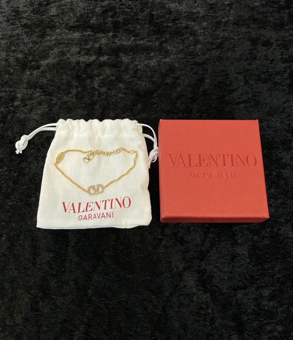 美品 ヴァレンティノ・ガラヴァーニ バングル ブレスレット ロゴ レディース Valentino Garavani