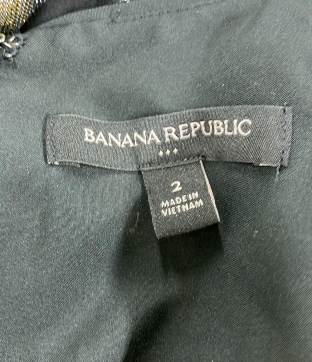 美品 バナナリパブリック バックスリットノースリーブロングワンピース レディース SIZE 2 (M) Banana Republic