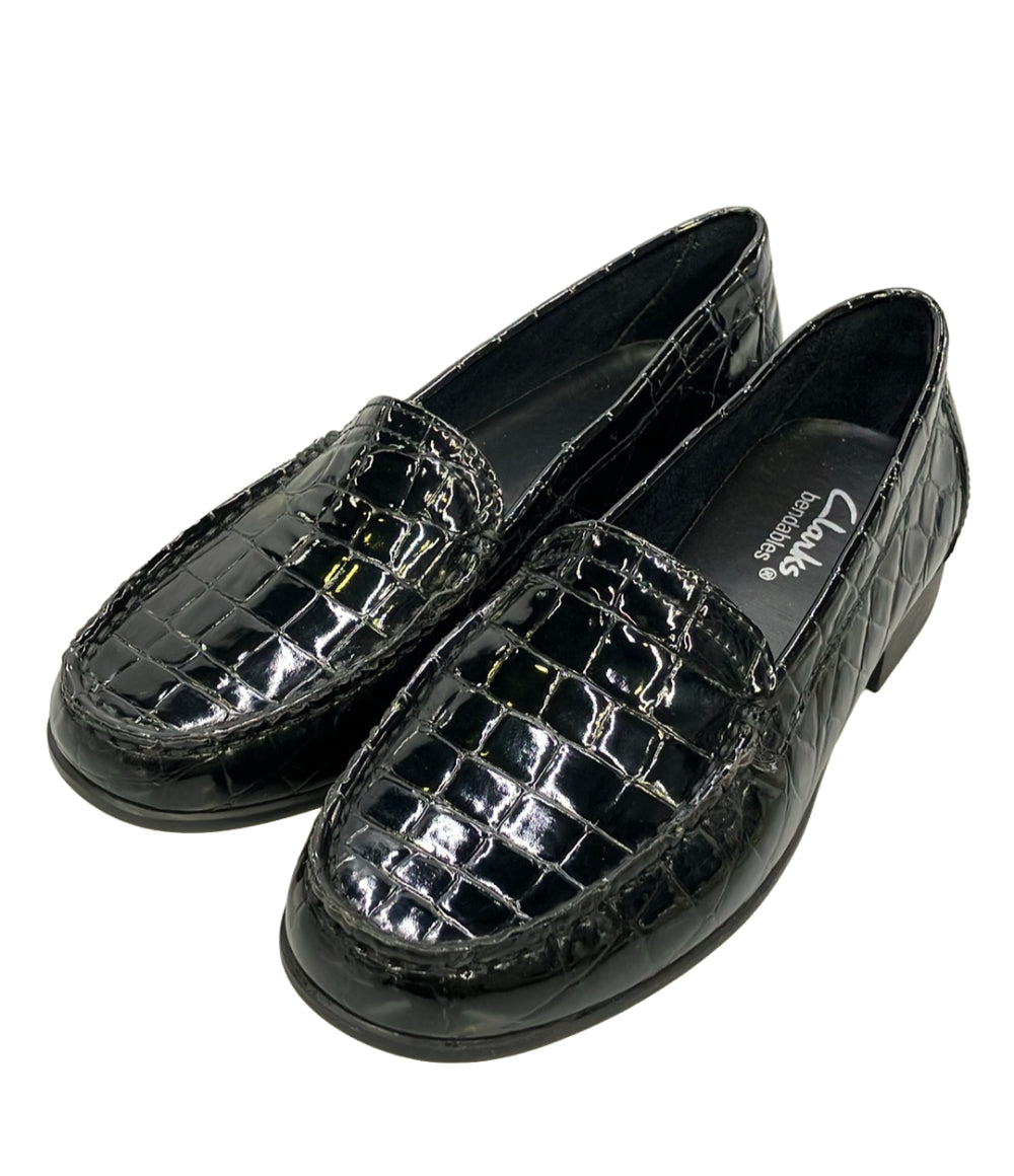美品 Clarks ローファー クロコ型押し レディース SIZE 6 クラークス