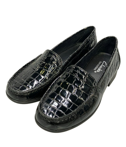 美品 Clarks ローファー クロコ型押し レディース SIZE 6 クラークス
