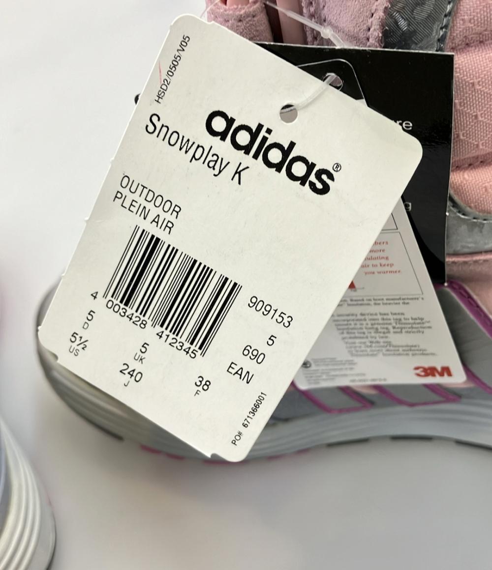 美品 adidas スノーブーツ スノープレイ K 909153 レディース SIZE 24.0 (L) アディダス