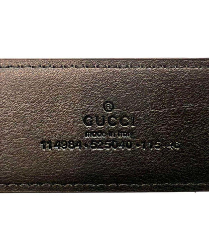 GUCCI ベルト グッチシマ インターロッキングG 114984 525040 11546 メンズ グッチ