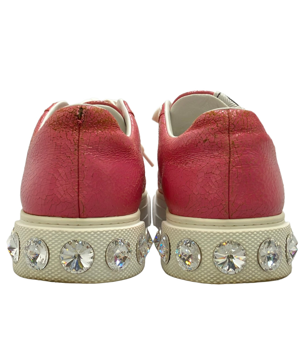 Miu Miu クラック加工ローカットスニーカー レディース SIZE 37 (23.5cm) ミュウ ミュウ