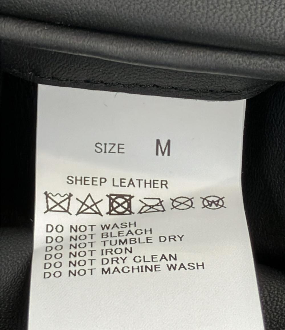 美品 トゥモローランド レザーテーラードジャケット メンズ SIZE M TOMORROWLAND