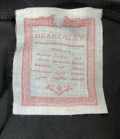 美品 BEARDSLEY 長袖ワンピース 総柄 マルワンピース コクーン型 タグ付き BEZ1032209 レディース SIZE 2 (M) ビアズリー