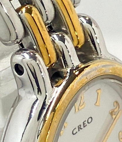 セイコー 腕時計 CREO クオーツ ホワイト 2P21-0C00 レディース SEIKO