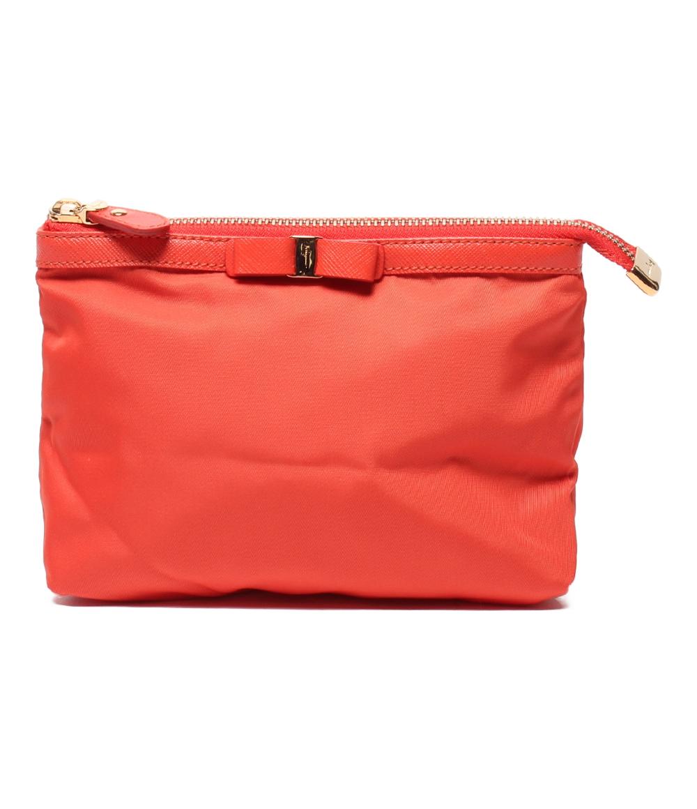 美品 サルヴァトーレフェラガモ ポーチ ヴァラ レディース Salvatore Ferragamo