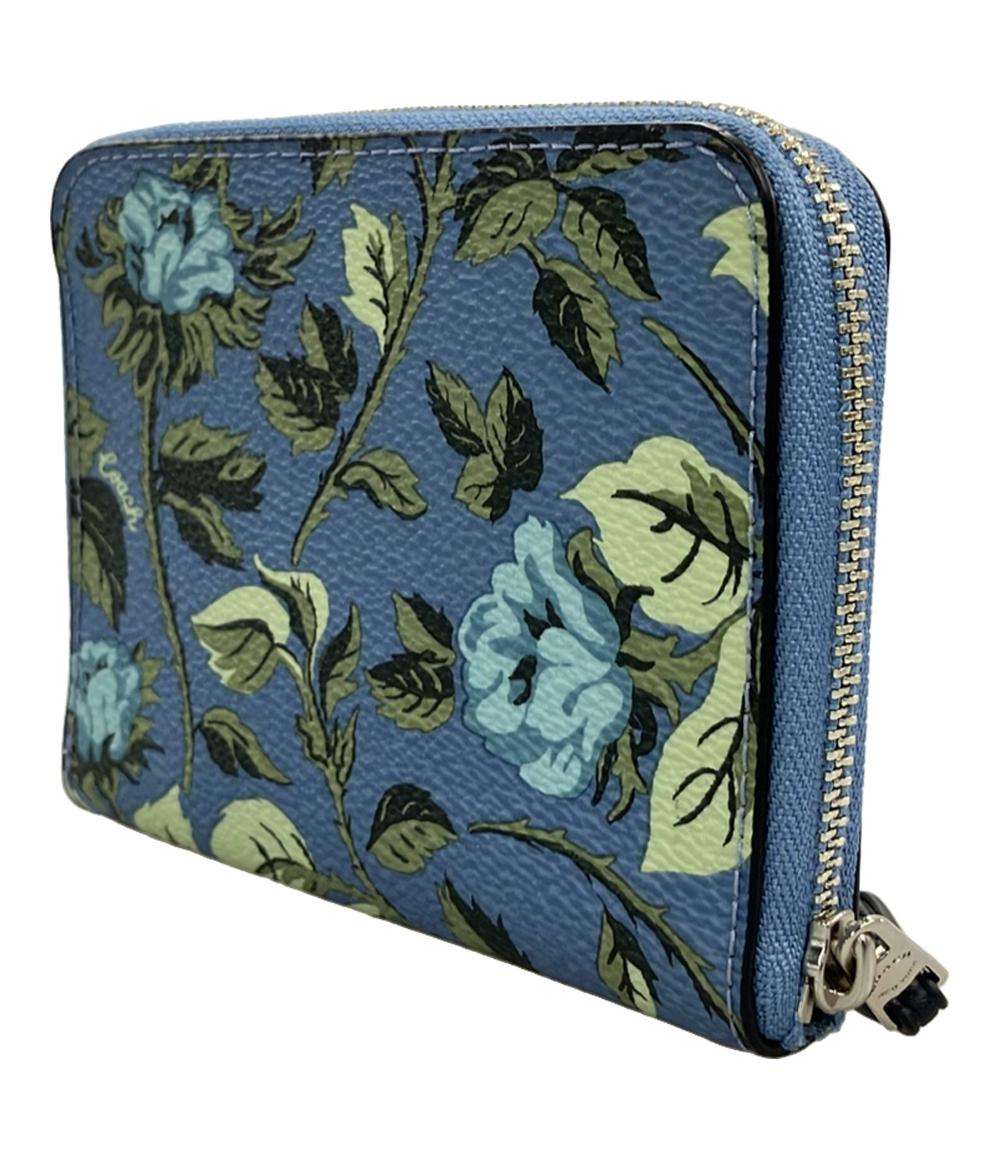 コーチ ラウンドファスナー二つ折り財布 スリーピングローズプリント 66635 レディース COACH
