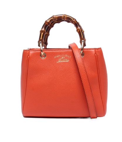 GUCCI 2wayショルダーバッグ ハンドバッグ 斜め掛け ミニショッパー バンブー 368823 001998 レディース グッチ