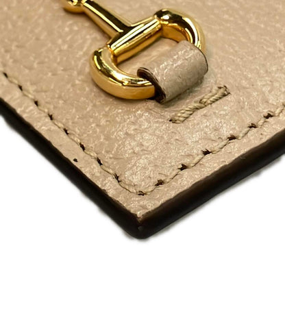 美品 GUCCI カードケース ホースビット 700469 0416 レディース メンズ グッチ