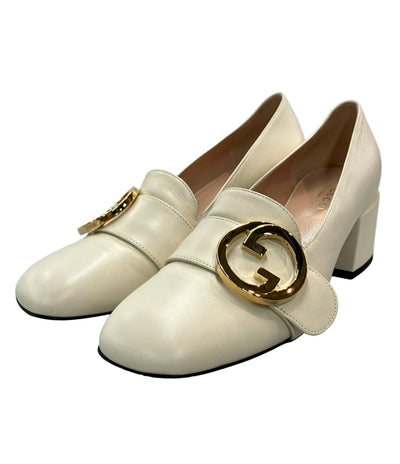 GUCCI スクウェアカットパンプス ブロンディ 700053 レディース SIZE 37 1/2 グッチ