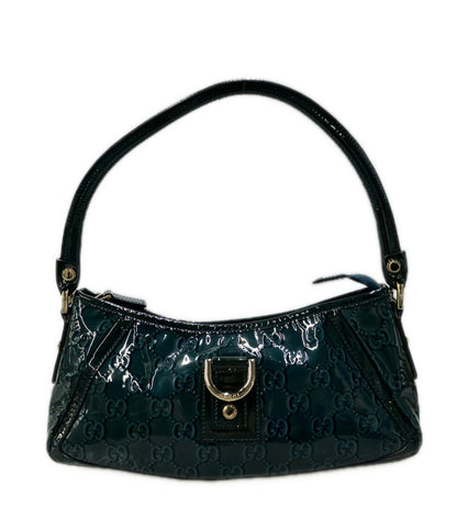GUCCI ショルダーバッグ 肩掛け エナメル GGキャンバス 130939 2123 レディース グッチ