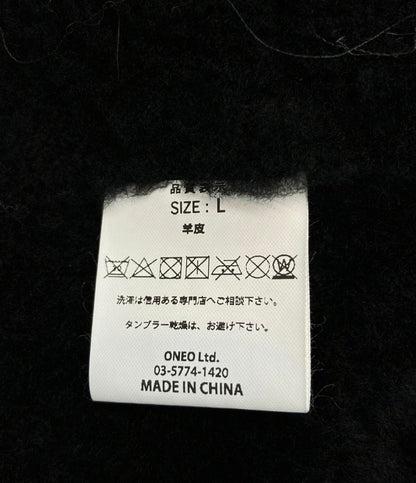 EQUALAND -TRUST AND INTIMATE- ムートンコート パッチワーク タグ付き メンズ SIZE L イコーランド-トラスト アンド インティメイト-