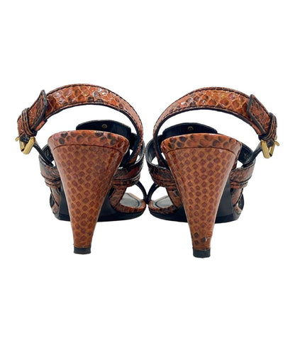 LOUIS VUITTON ストラップサンダル パイソン柄 レディース SIZE 34 21.5(cm) ルイ・ヴィトン