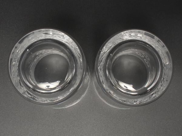 美品 TIFFANY&Co. グラス タンブラー 2点セット ペア 花柄 ティファニー