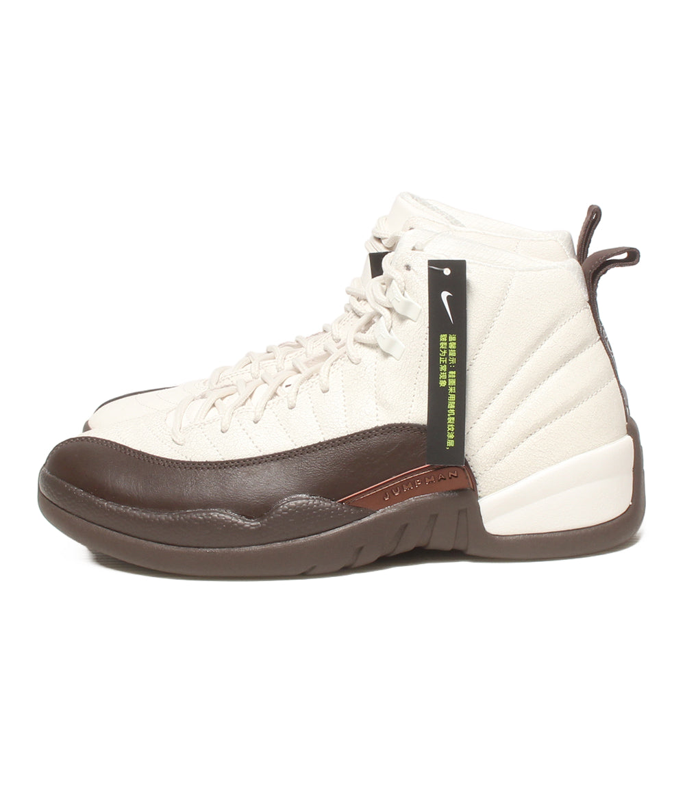 美品 ナイキ ハイカットスニーカー エア ジョーダン 12 レトロ SP カフェシート FZ5026-100 メンズ SIZE 27.5 NIKE 美品 NIKE ハイカットスニーカー エア ジョーダン 12 レトロ SP カフェ