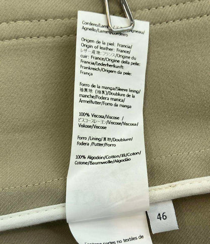 LOEWE ジャケット コンボ アナグラム ロゴレザーパッチ ブルゾン 羊毛 ワークウェア ジャケット H526Y02W27 メンズ SIZE 46 (M) ロエベ