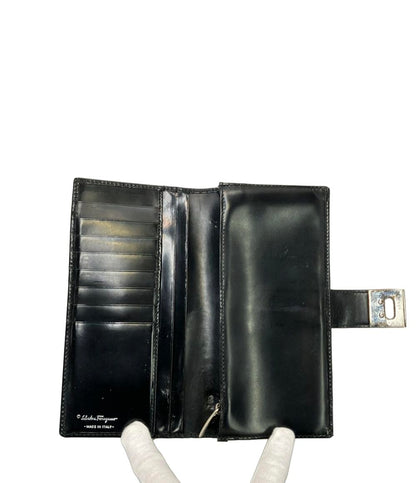訳あり Salvatore Ferragamo 長財布 レザー ガンチーニ IR 229238 レディース サルヴァトーレフェラガモ