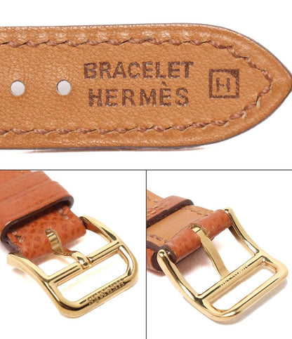HERMES 腕時計 Hウォッチ □H刻印 クオーツ ホワイト HH1.201 レディース エルメス