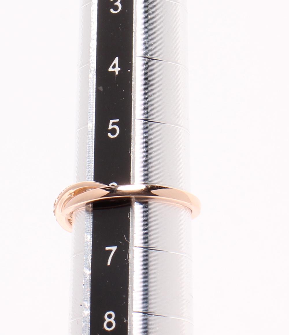 美品 4℃ リング 指輪 K10 ダイヤ レディース SIZE 6号 ヨンドシー