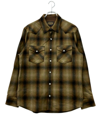 PENDLETON 長袖シャツ ネル チェック柄 01-25-08-11-101 メンズ SIZE L ペンドルトン
