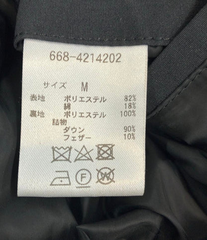 nano universe ダウンコート 西川ダウン アークティック ブラック 668-4214202 メンズ SIZE M ナノユニバース