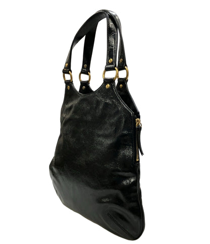 YVES SAINT LAURENT トートバッグ パテントレザー レディース イヴ・サンローラン