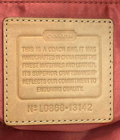 コーチ 2wayトートバッグ ショルダーバッグ 斜め掛け オプアート 13142 レディース COACH