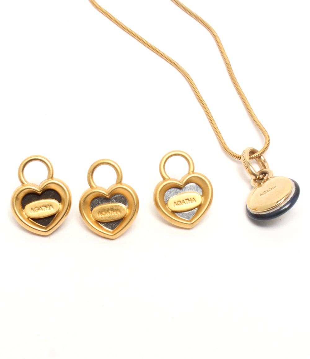 AGATHA ネックレス ブレスレット チャーム ペンダントトップ 8点セット レディース アガタ