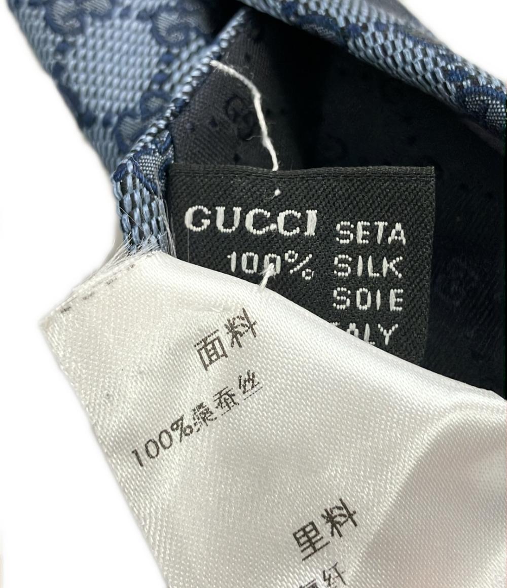 グッチ ネクタイ シルク100% GG柄 シェリーライン 221582 4B002 メンズ GUCCI