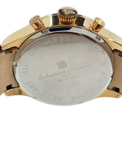 Salvatore Marra 腕時計 クオーツ アイボリー SM-12127 メンズ サルバトーレマーラ