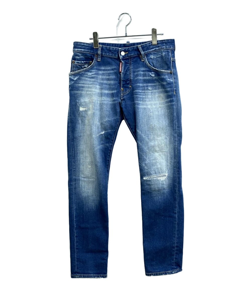 DSQUARED2 長袖 デニムシャツ ダメージ加工 メンズ SIZE 44 (S) ディー