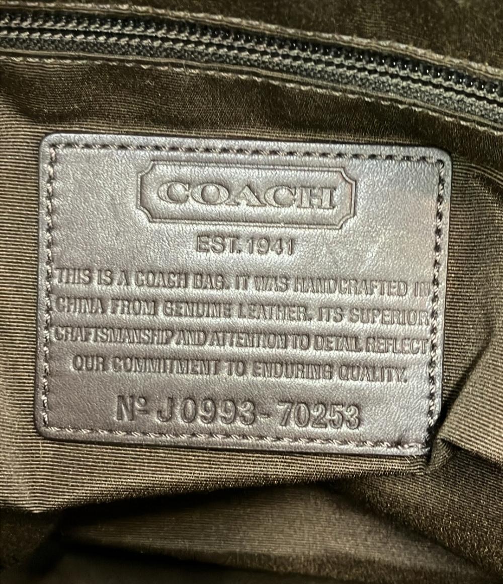 COACH トートバッグ ショルダーバッグ 2WAY 斜め掛け オプアート 70253