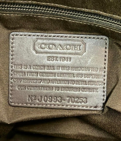 COACH トートバッグ ショルダーバッグ 2WAY 斜め掛け オプアート 70253 レディース コーチ