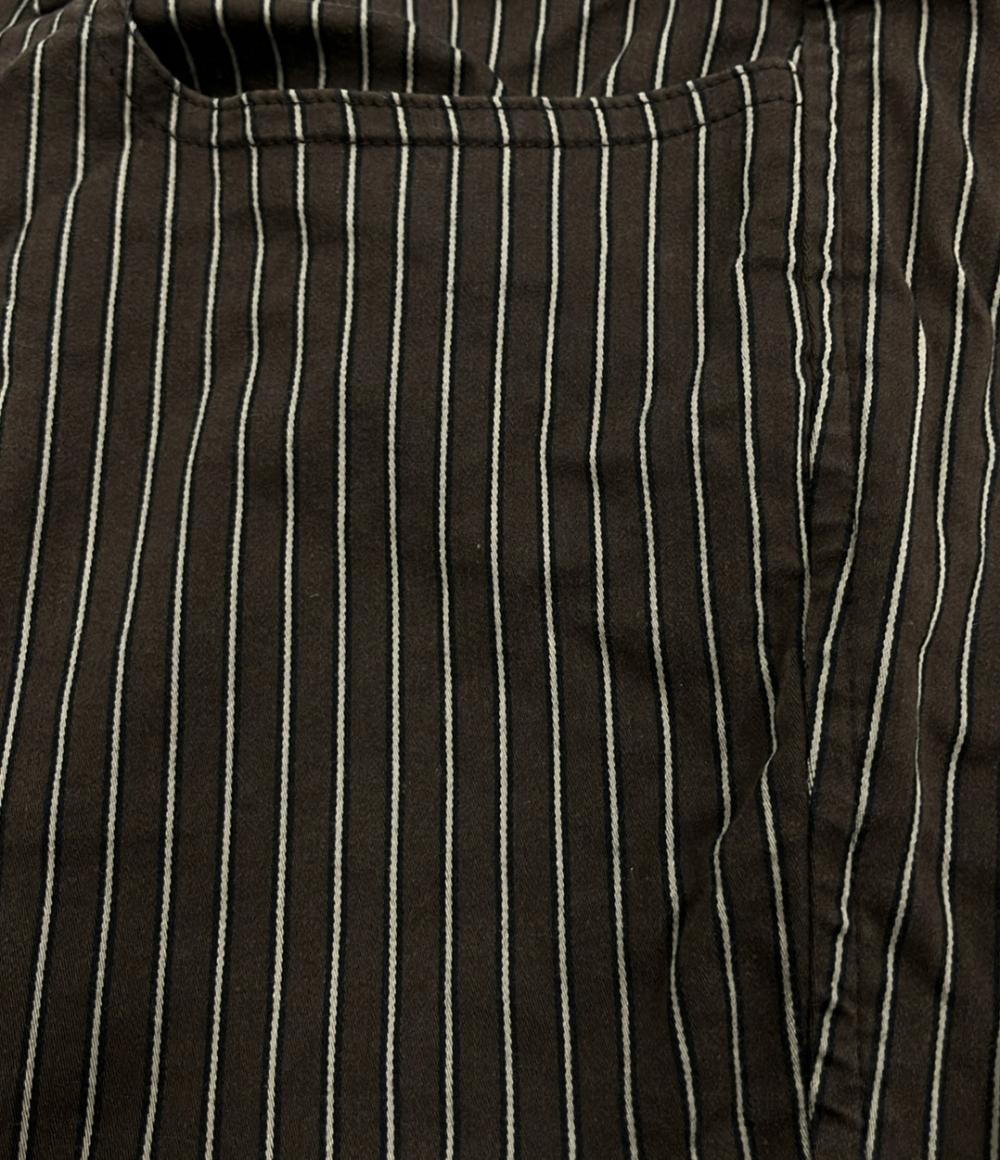 バーバリーブラックレーベル ロングパンツ ストライプ レディース SIZE 79 (XL) BURBERRY BLACK LABEL