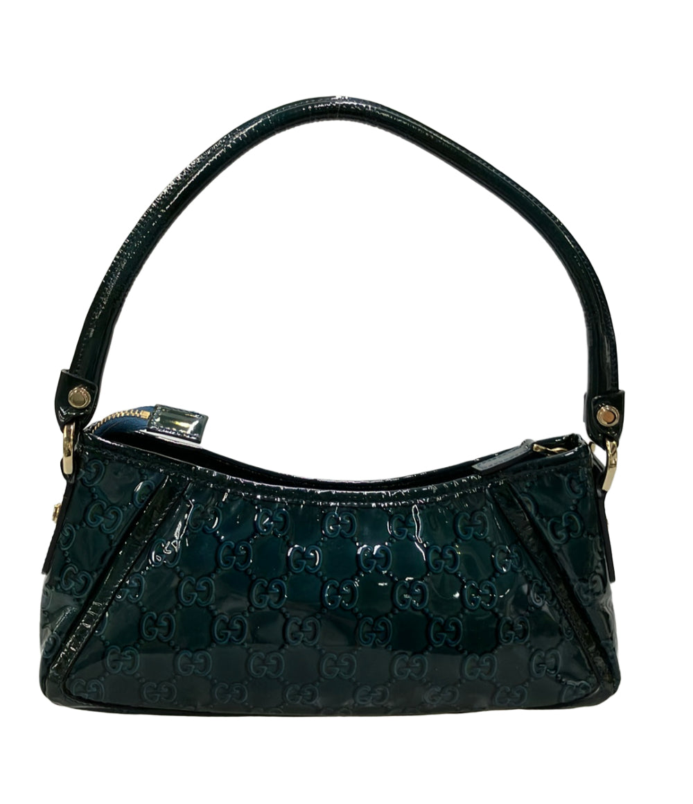 GUCCI ショルダーバッグ 肩掛け エナメル GGキャンバス 130939 2123 レディース グッチ