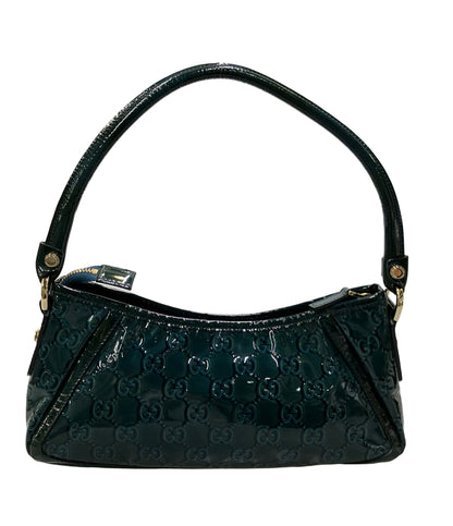 GUCCI ショルダーバッグ 肩掛け エナメル GGキャンバス 130939 2123 レディース グッチ