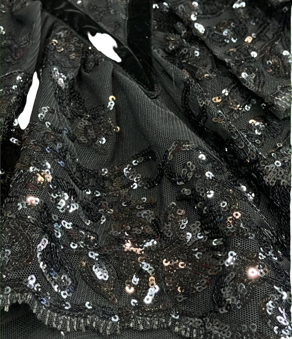 美品 マックグロー シアーチュールドレス ワンピース スパンコール レディース SIZE 10 (L) macgraw