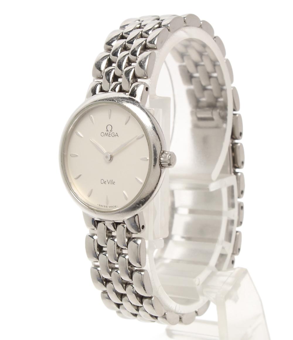 OMEGA 腕時計 de ville デ・ヴィル クオーツ シルバー レディース オメガ