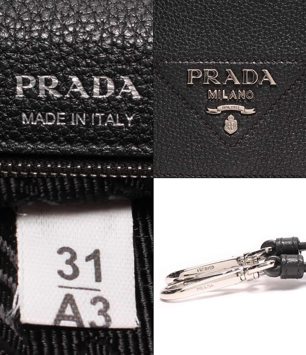 プラダ  レザーショルダーバッグ シルバー金具     1BD314 2DKV F0002 レディース   PRADA