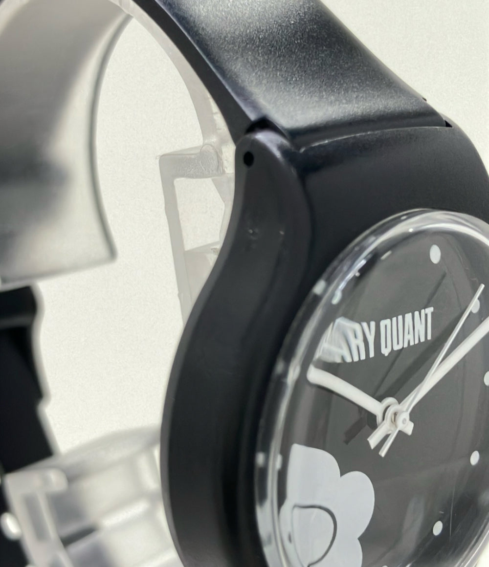 MARY QUANT 腕時計 クオーツ ブラック レディース マリークヮント
