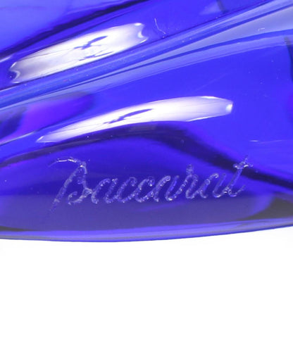美品 Baccarat ネックレス ペンダントトップ ハート ブルー レディース バカラ